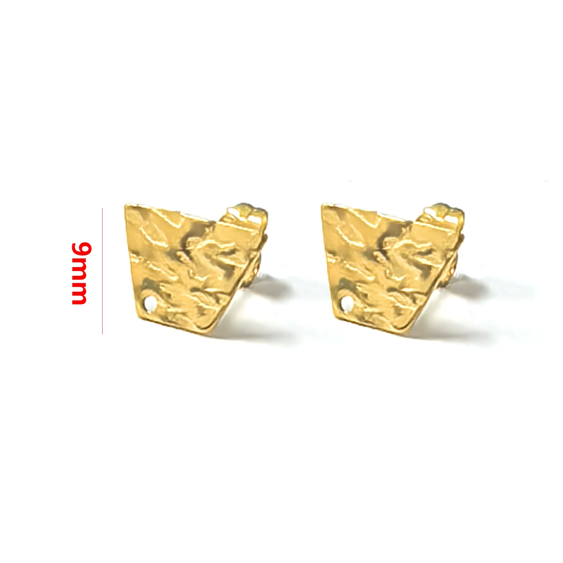 Stainless Steel Geometric Embossed Earring Piece Jewelry Accessories For Earrings Making With Electroplating And 18K Gold Plating - Image 39