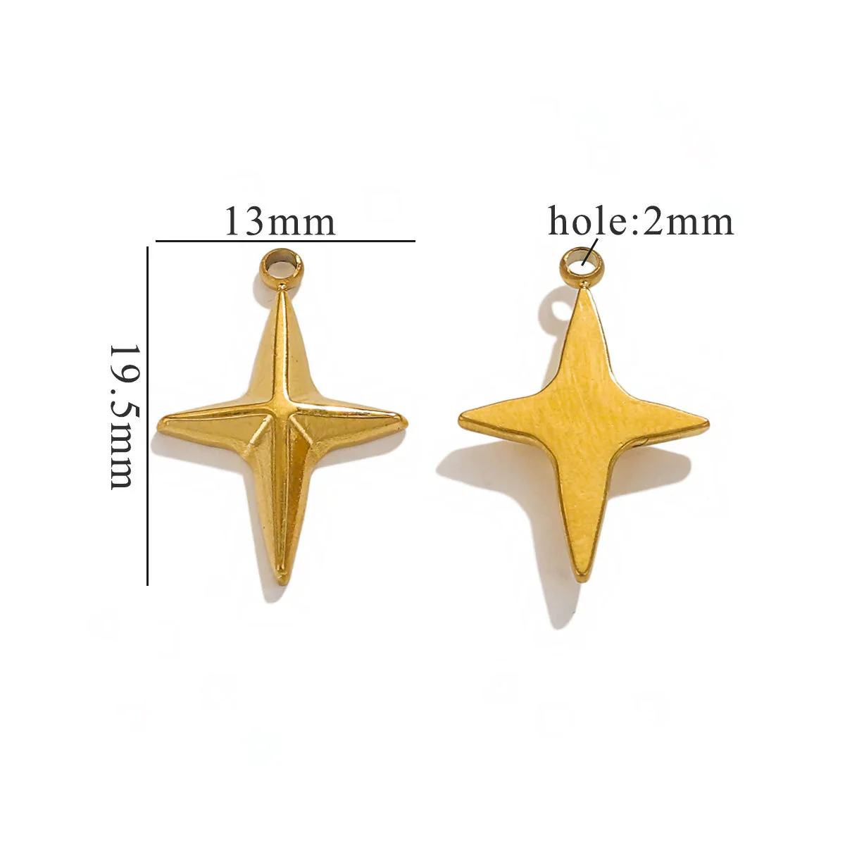 Stainless Steel Geometric Fish Pattern Jewelry Supplies For Diy Bracelet Necklace Pendant Earrings With Electroplating - Image 11