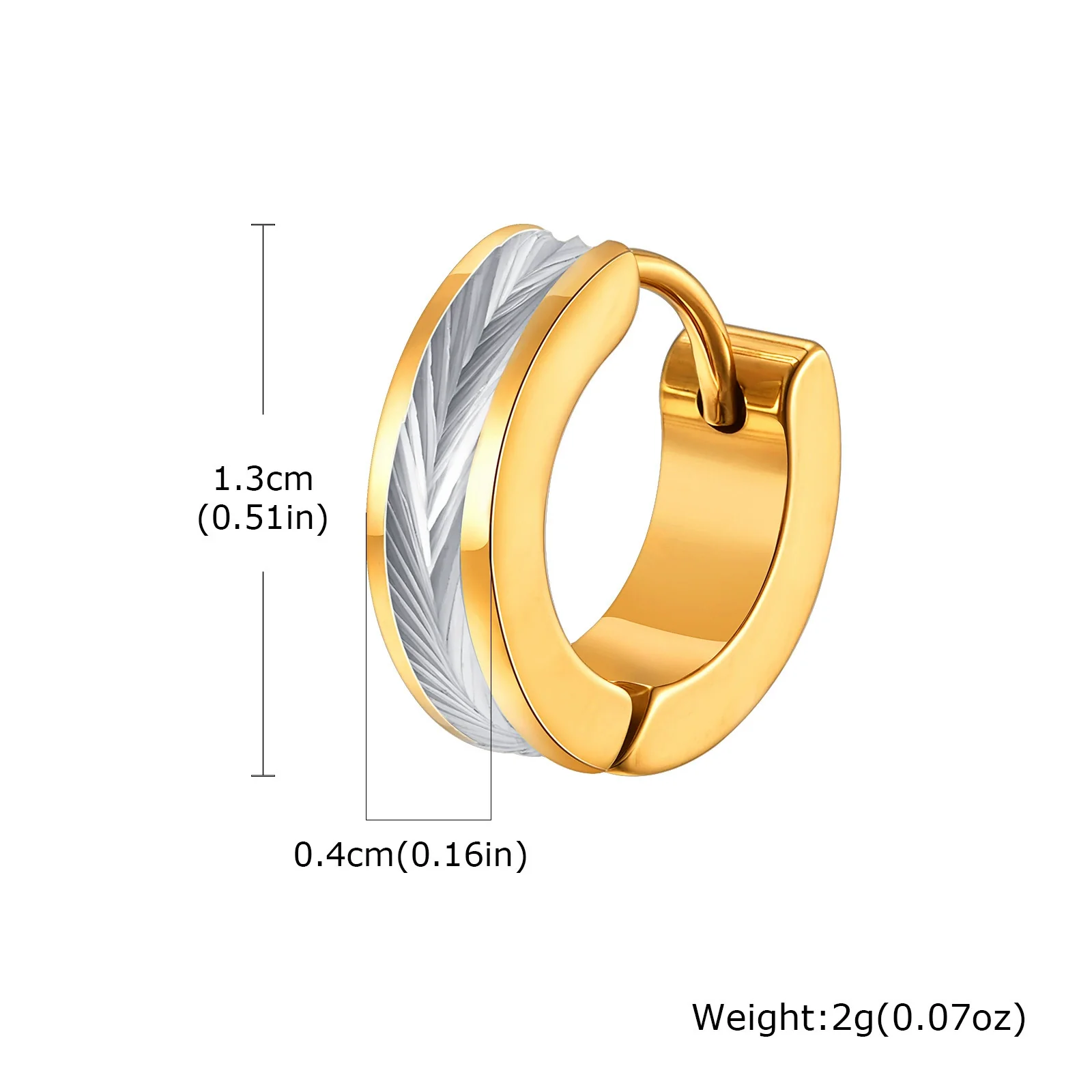 Stainless Steel Geometric Flower Earrings Electroplated Unisex Jewelry - Image 7