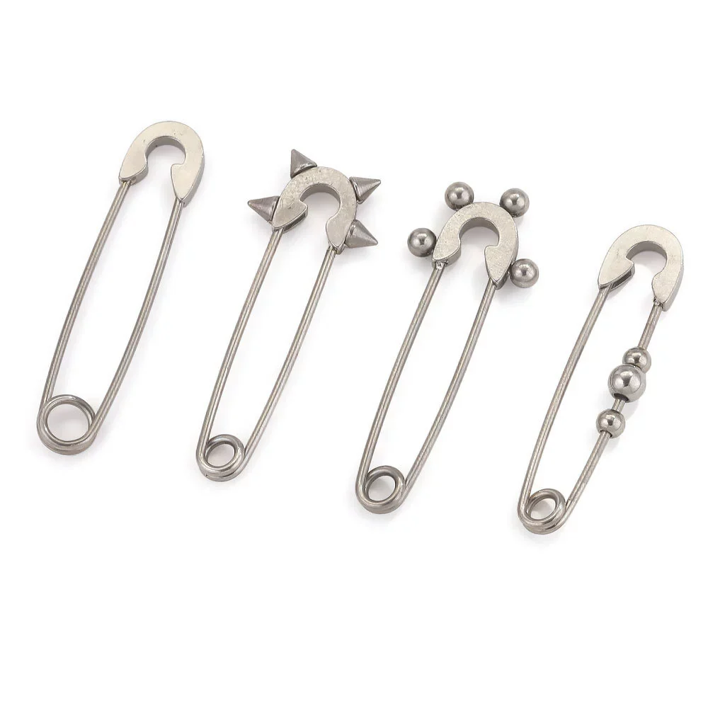 Stainless Steel Geometric Hirback Pattern Handmade Electroplated Brooch Accessories - Image 4