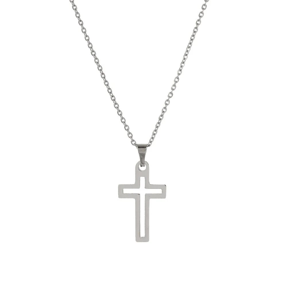 Stainless Steel Geometric Mother And Child Pendant Necklace With Snake Bone Chain Real Gold Electroplated - Image 12