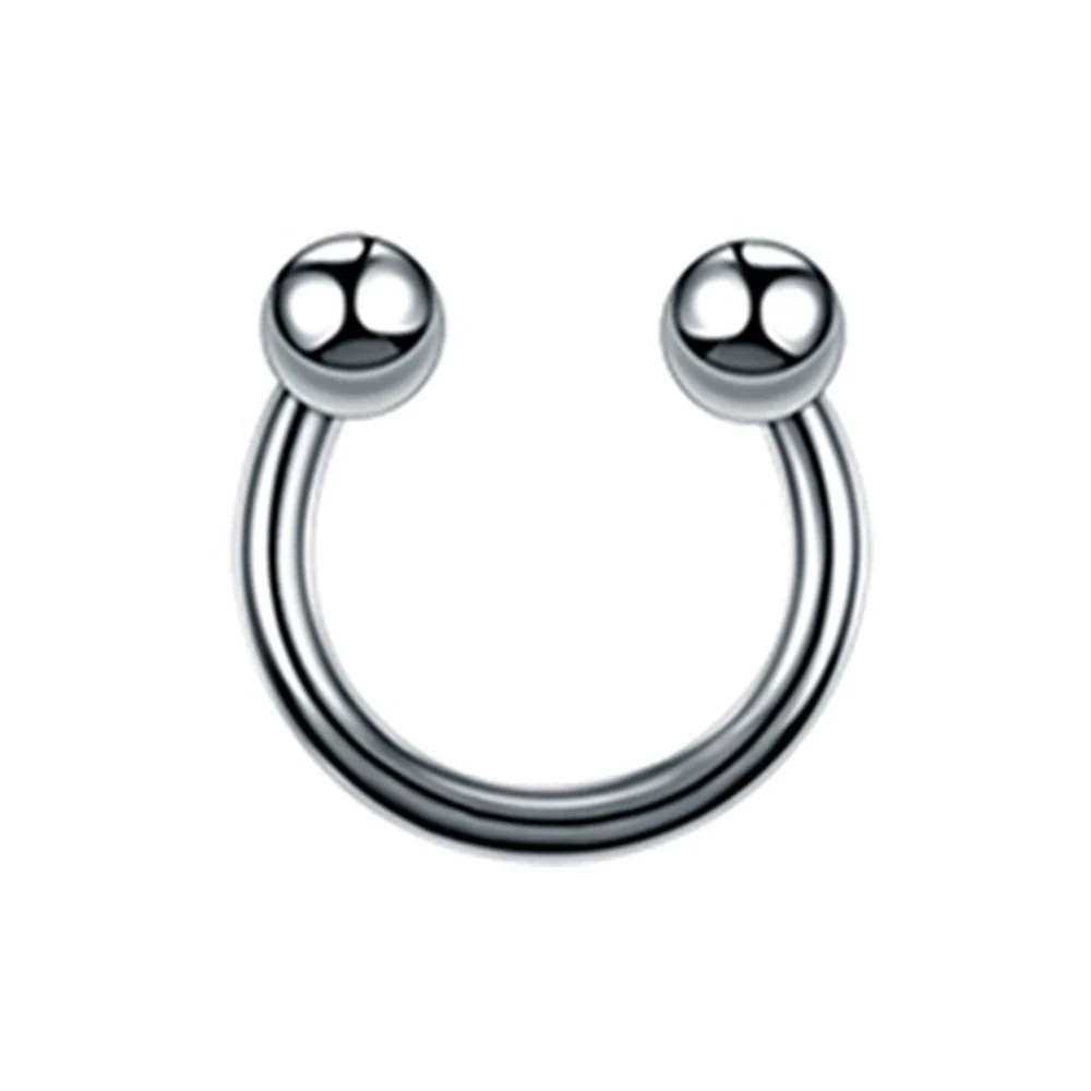 Stainless Steel Geometric Nose Ring Body Puncture Jewelry Electroplated - Image 6