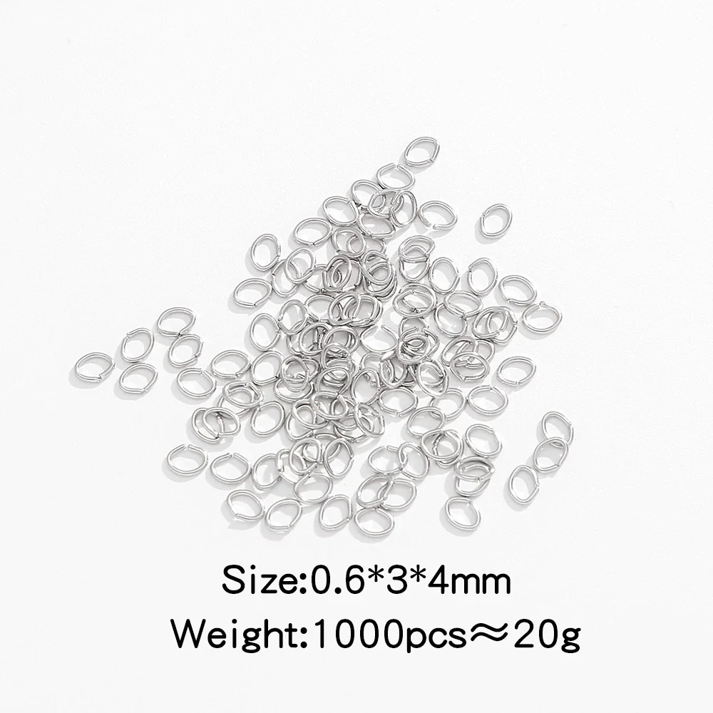 Stainless Steel Geometric Open Ring Connector Vacuum Electroplated Diy Chain Accessories - Image 11