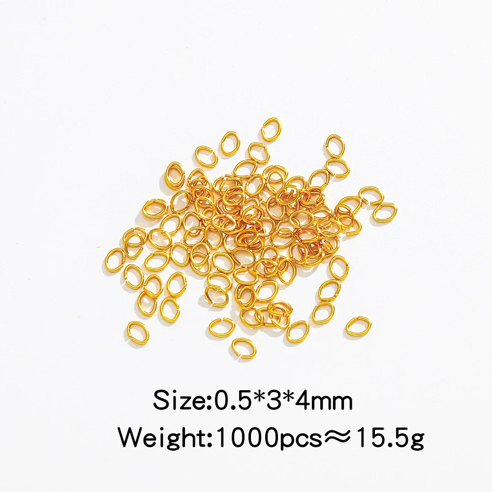 Stainless Steel Geometric Open Ring Connector Vacuum Electroplated Diy Chain Accessories - Image 7