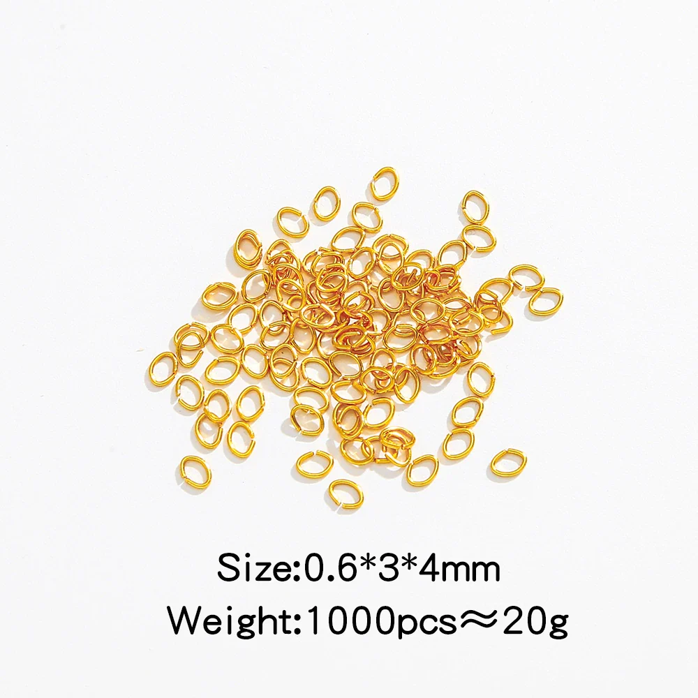 Stainless Steel Geometric Open Ring Connector Vacuum Electroplated Diy Chain Accessories - Image 8