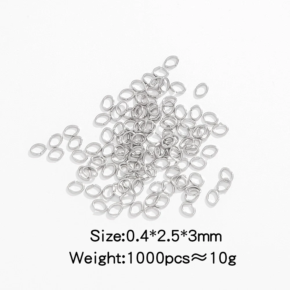 Stainless Steel Geometric Open Ring Connector Vacuum Electroplated Diy Chain Accessories - Image 9