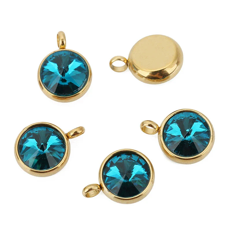 Stainless Steel Geometric Pendant Necklace With Welding And Electroplating Smooth Pattern - Image 3