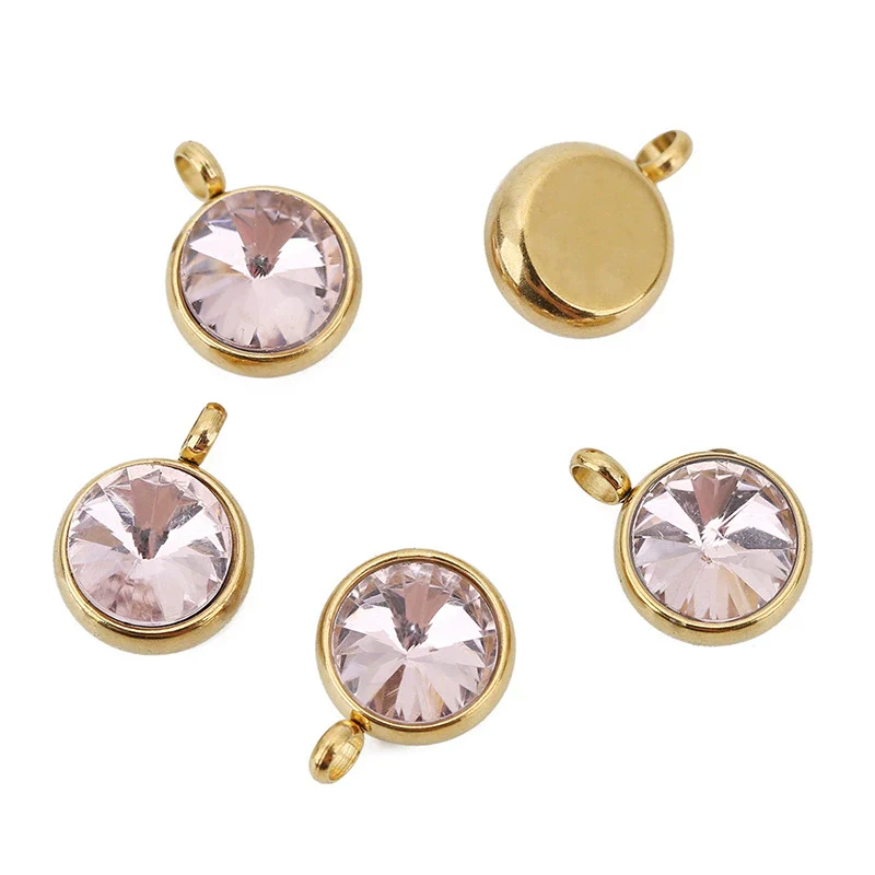 Stainless Steel Geometric Pendant Necklace With Welding And Electroplating Smooth Pattern - Image 6