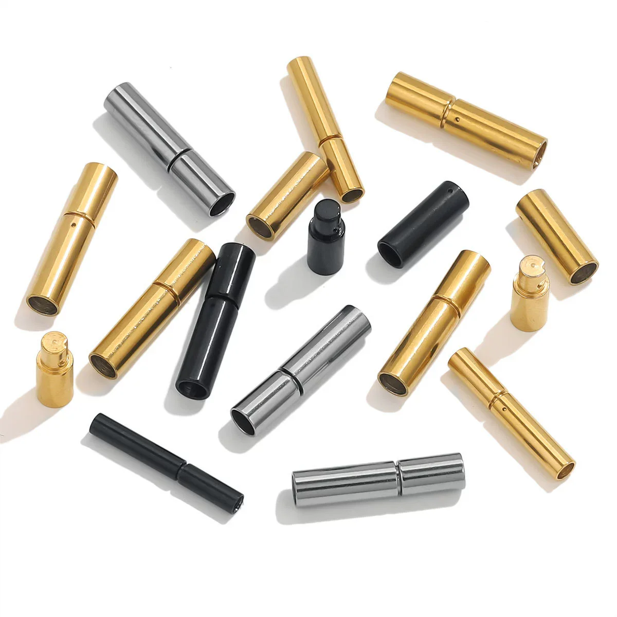 Stainless Steel Geometric Rotary Buckle Jewelry Accessories For Bracelet And Necklace With Electroplating - Image 4