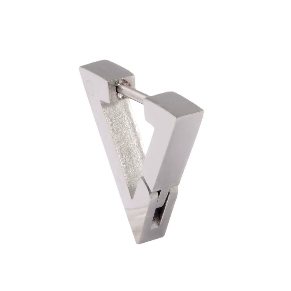 Stainless Steel Geometric Round Frosted Electroplated Unisex Earrings - Image 5