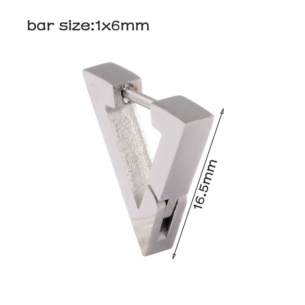 Stainless Steel Geometric Round Frosted Electroplated Unisex Earrings - Image 6