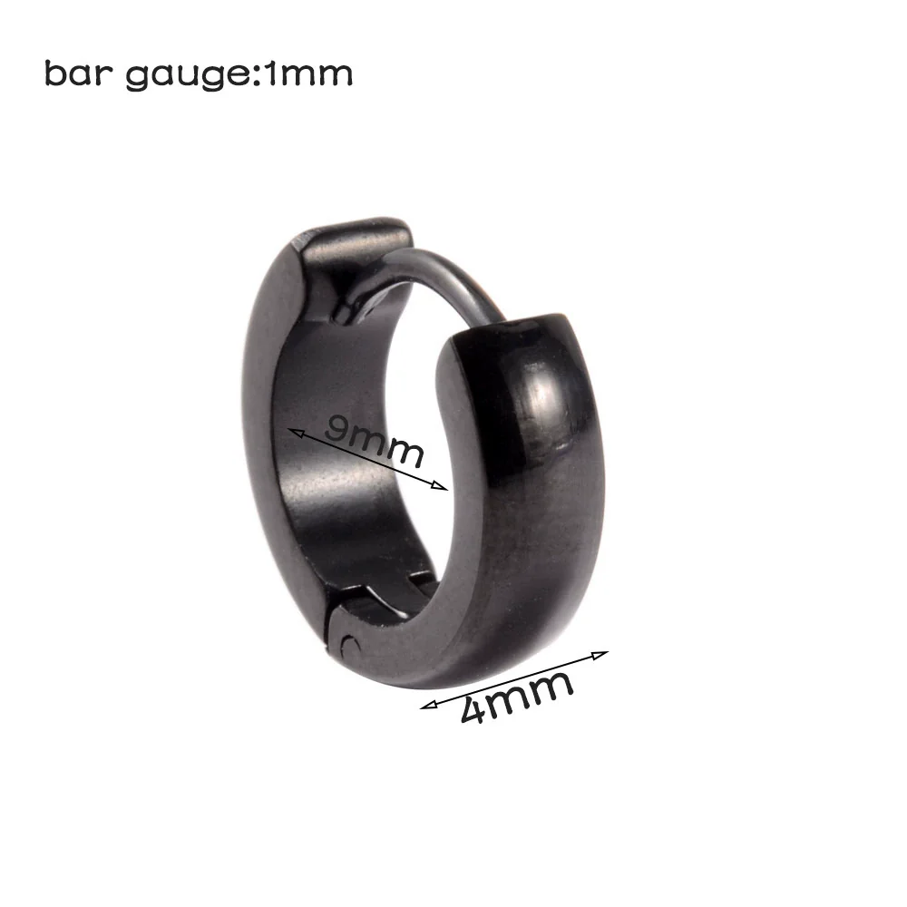 Stainless Steel Geometric Round Frosted Electroplated Unisex Earrings - Image 9