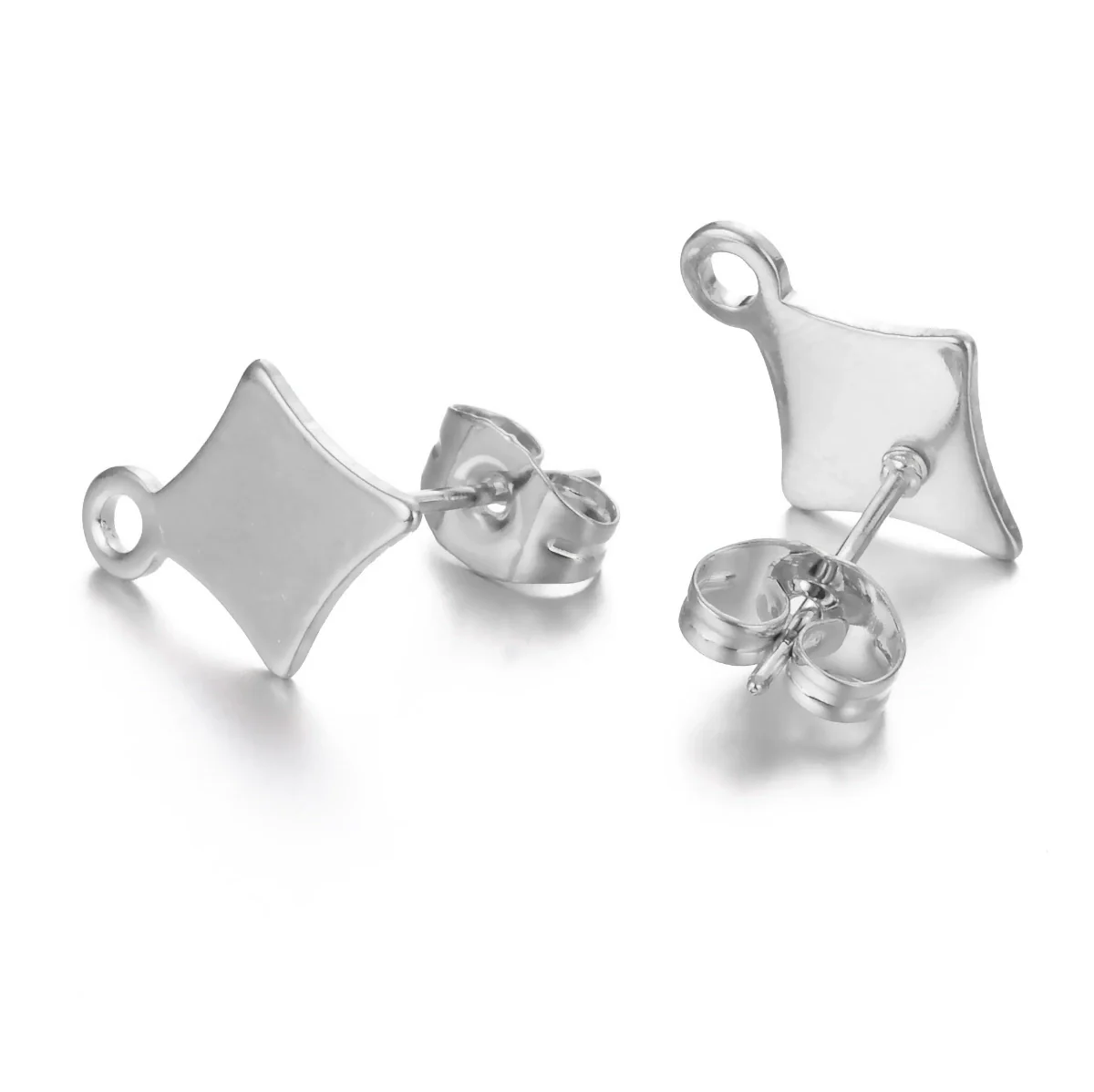Stainless Steel Geometric Shape Electroplated Handmade Earring Material - Image 9