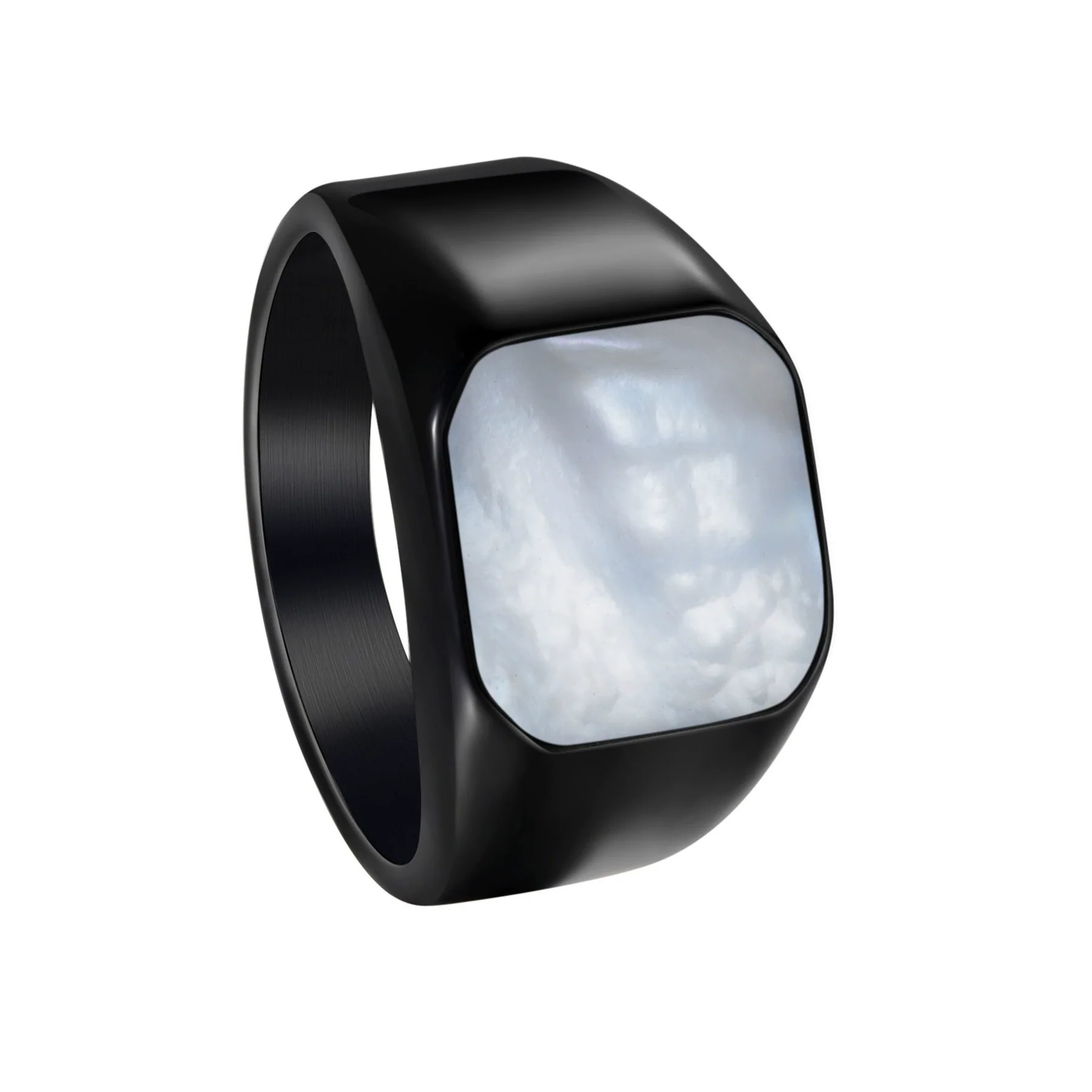 Stainless Steel Geometric Square Ring Electroplating Men's Jewelry - Image 7