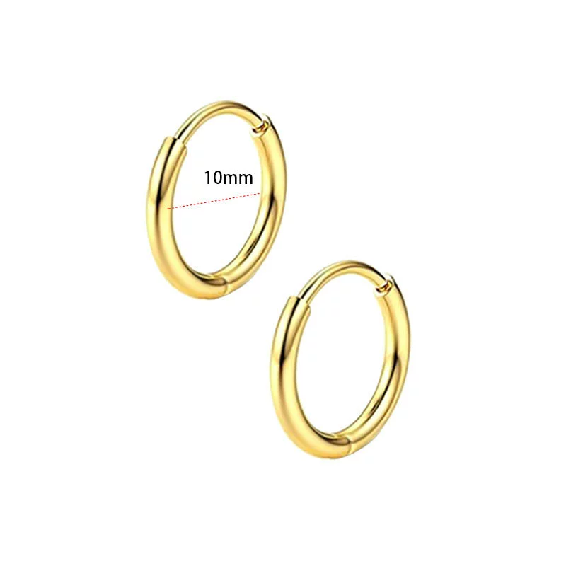 Stainless Steel Geometric Style Earrings Set With Diamonds - Image 11