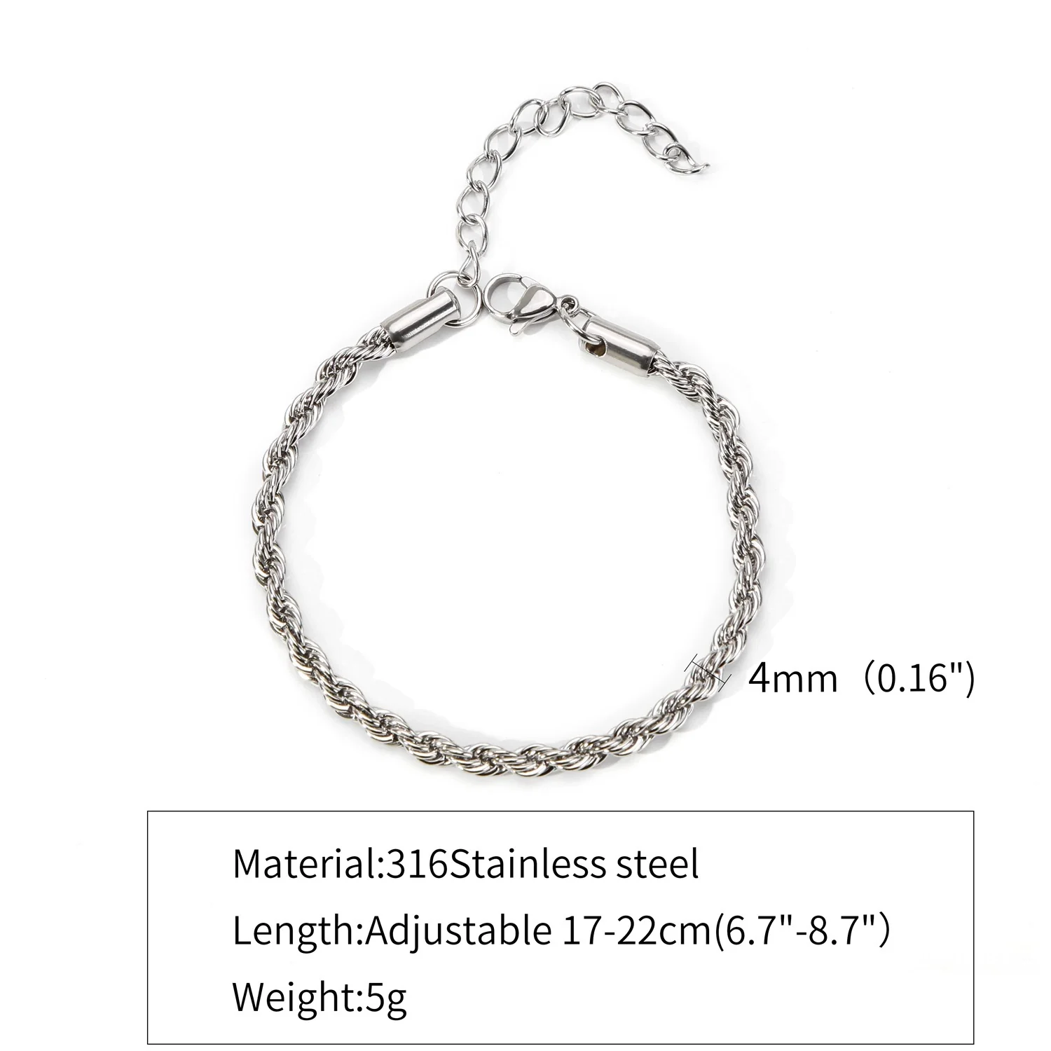 Stainless Steel Geometric Twist Chain Necklace And Bracelet Electroplated - Image 12