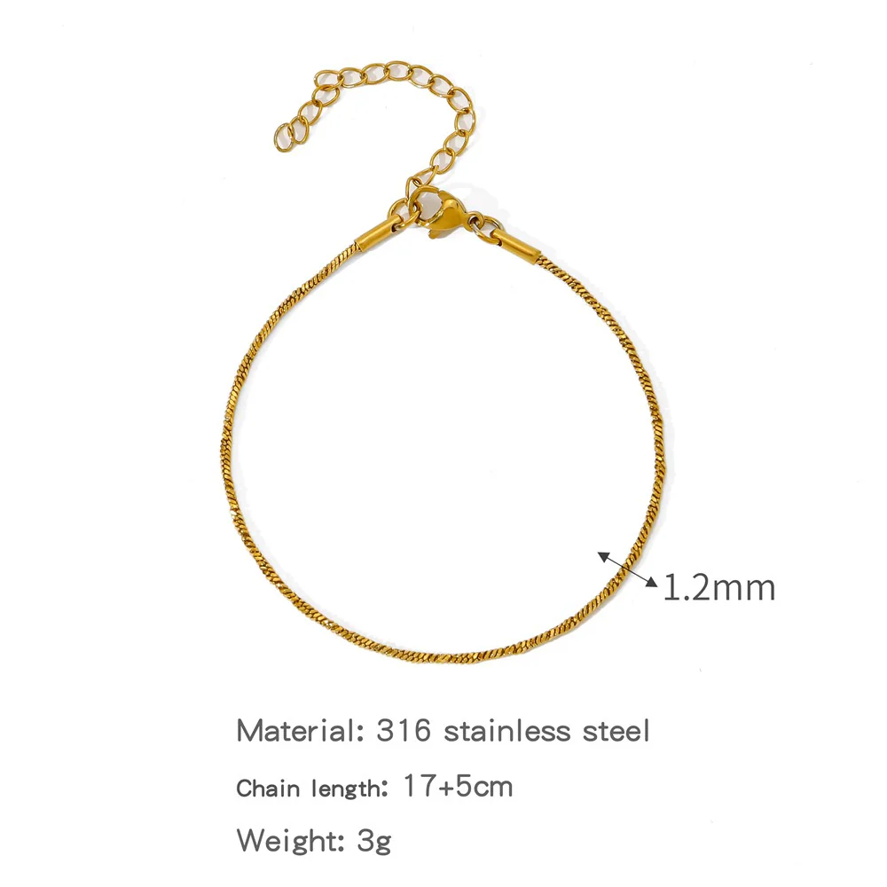 Stainless Steel Geometric Unisex Bracelet Electroplated - Image 40