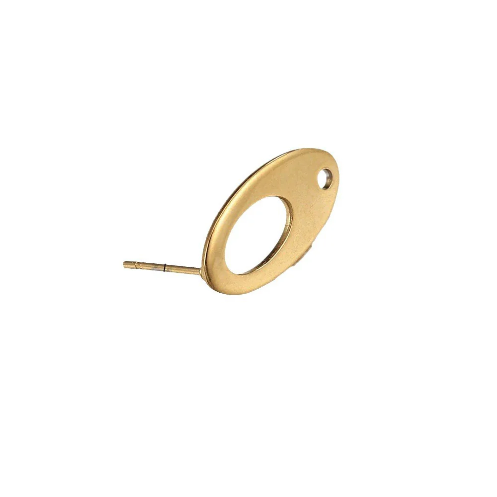 Stainless Steel Geometric Water Drop And Round Earrings Handmade With Electroplating - Image 5