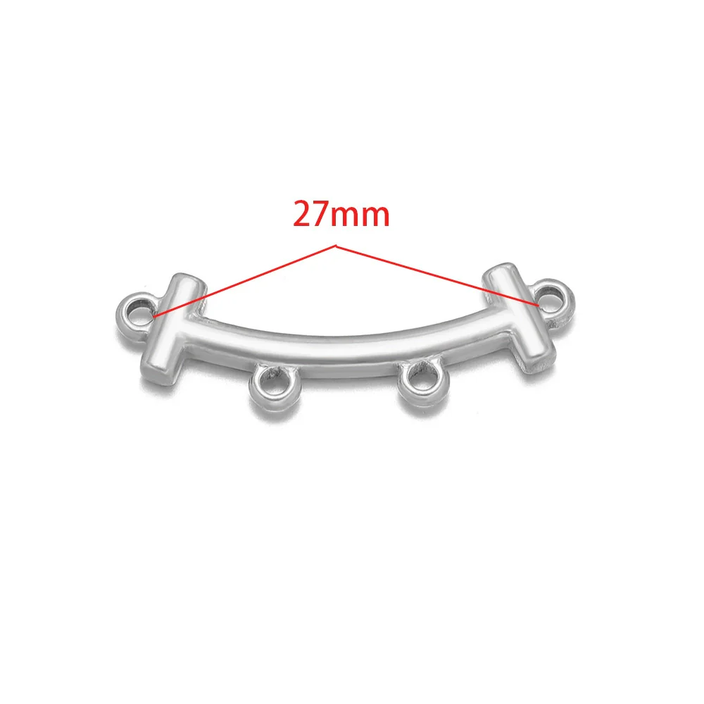 Stainless Steel Glossy Geometric Welding Multiring Jewelry Connector For Earrings Necklace Bracelet - Image 18