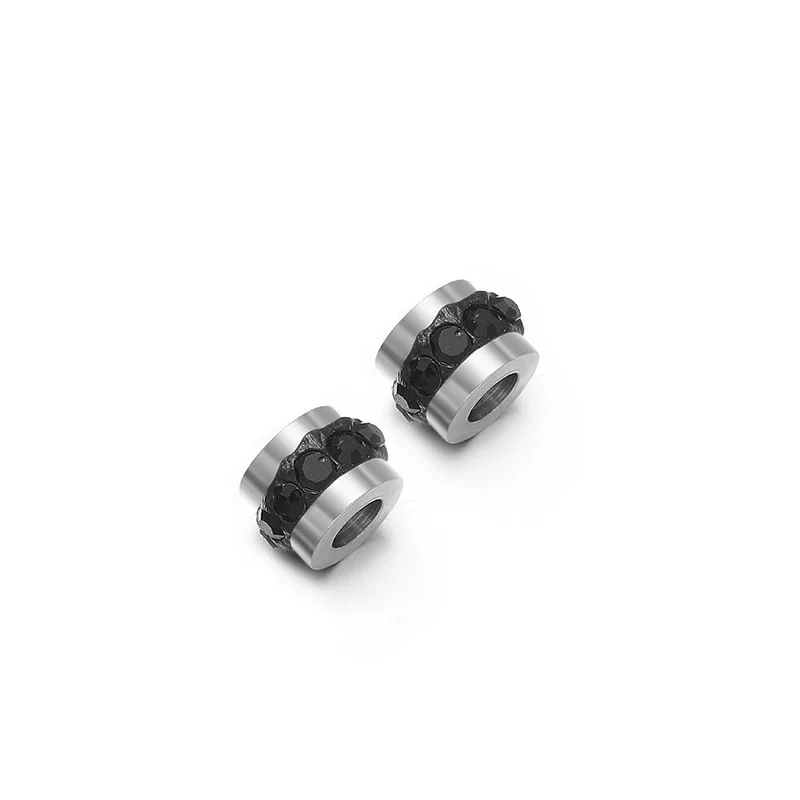 Stainless Steel Glossy Rhinestone Spacer Beads For Bracelet Electroplated Jewelry - Image 13