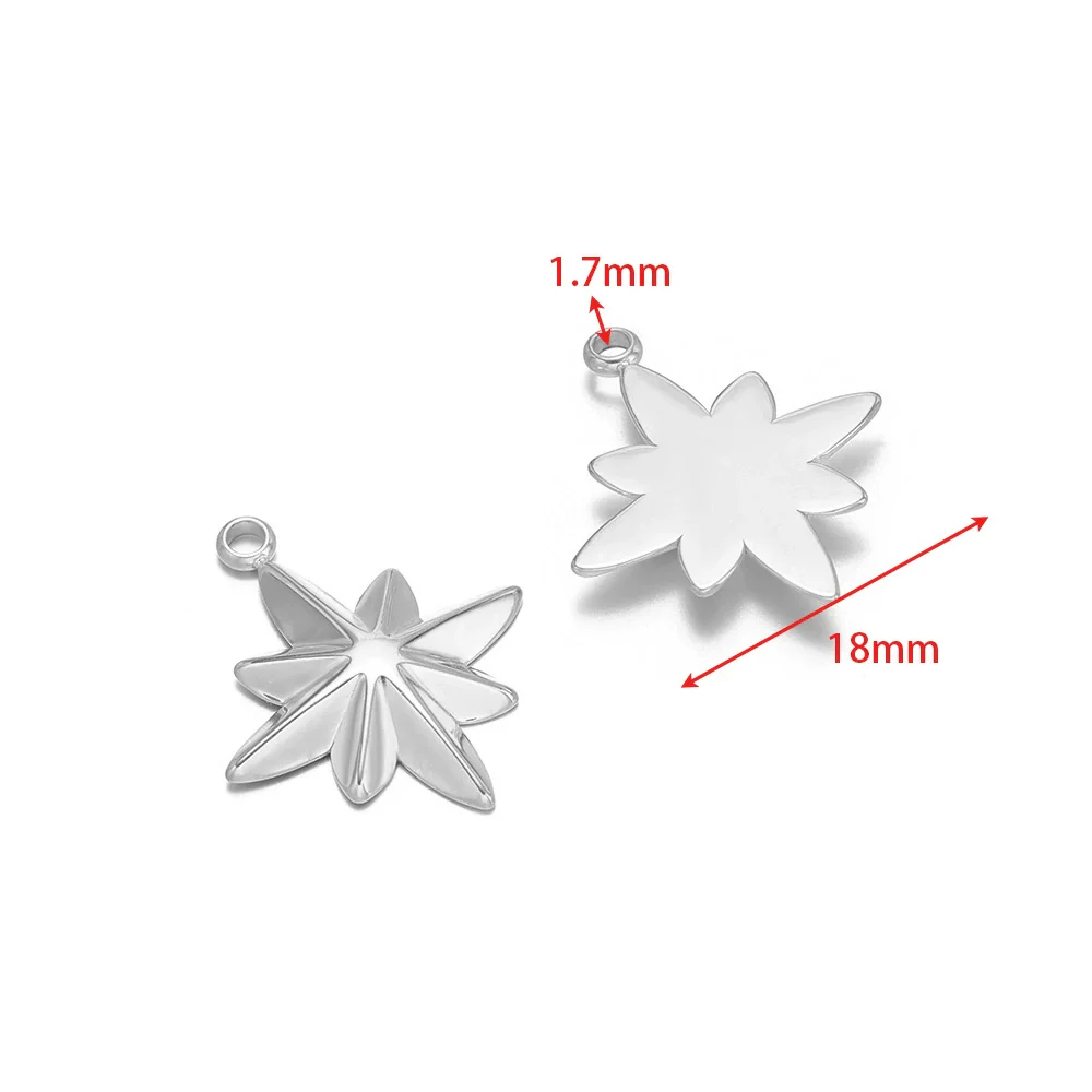 Stainless Steel Gold Plated Eightpointed Star And Cross Pendant Jewelry Accessories - Image 7