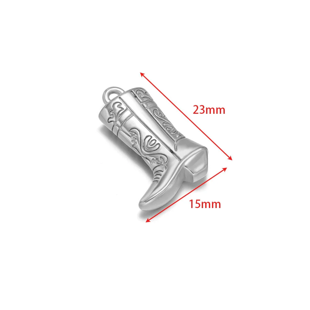 Stainless Steel Goldplated Cast Shoes Pendant For Necklace And Bracelet Accessories - Image 7