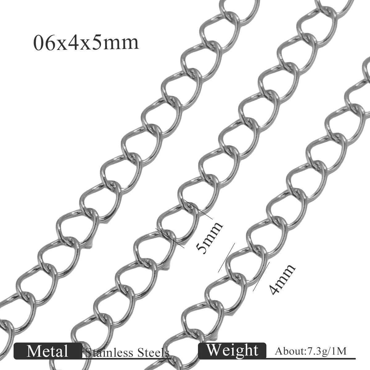 Stainless Steel Goldplated Colorpreserving Flat Oshaped Chain For Necklace Bracelet Diy Accessories - Image 12