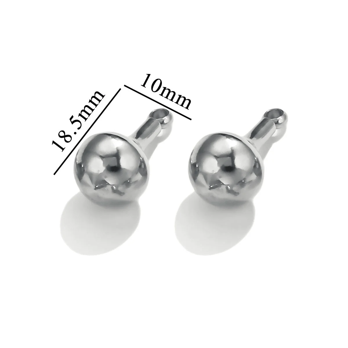 Stainless Steel Gourd Niche Pendant Jewelry Accessories With Electroplating - Image 8