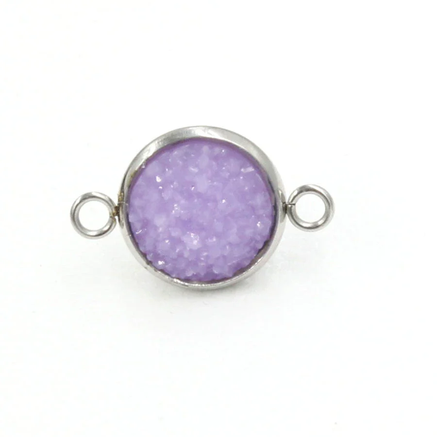 Stainless Steel Gypsophila Double Head Pendant Jewelry Accessories With Electroplating And Geometric Style - Image 16