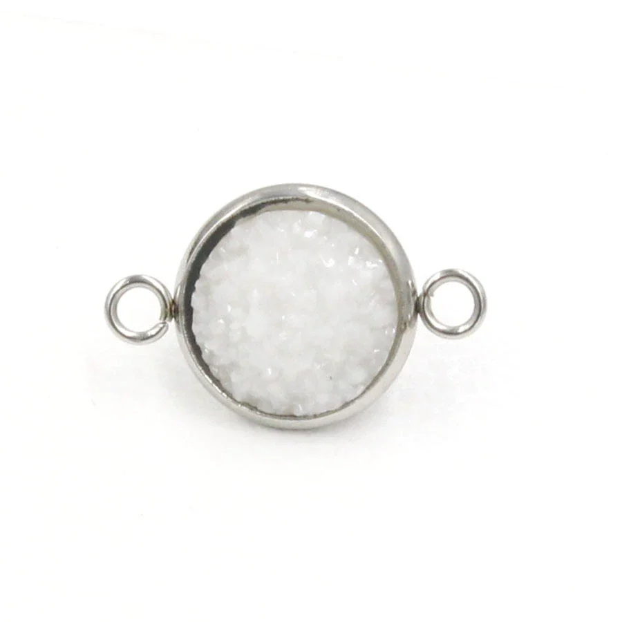 Stainless Steel Gypsophila Double Head Pendant Jewelry Accessories With Electroplating And Geometric Style - Image 18