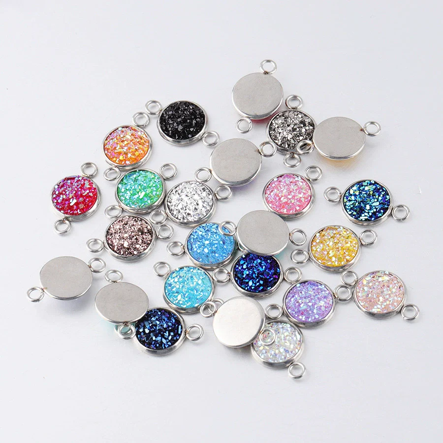 Stainless Steel Gypsophila Pendant Connector Diy Jewelry Accessories - Image 28