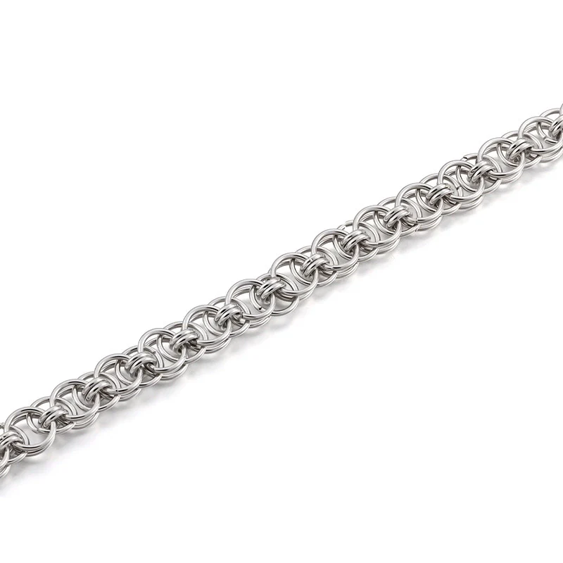 Stainless Steel Handmade Coffee Bean Keel Heart Oval Chain Necklace Bracelet With Electrolytic Brightening - Image 8