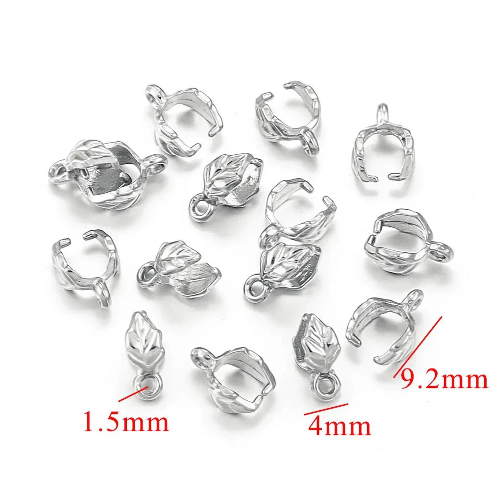 Stainless Steel Handmade Diy Pendant Necklace Earrings Accessories With Plated 18K Electroplating Melon Buckle - Image 7