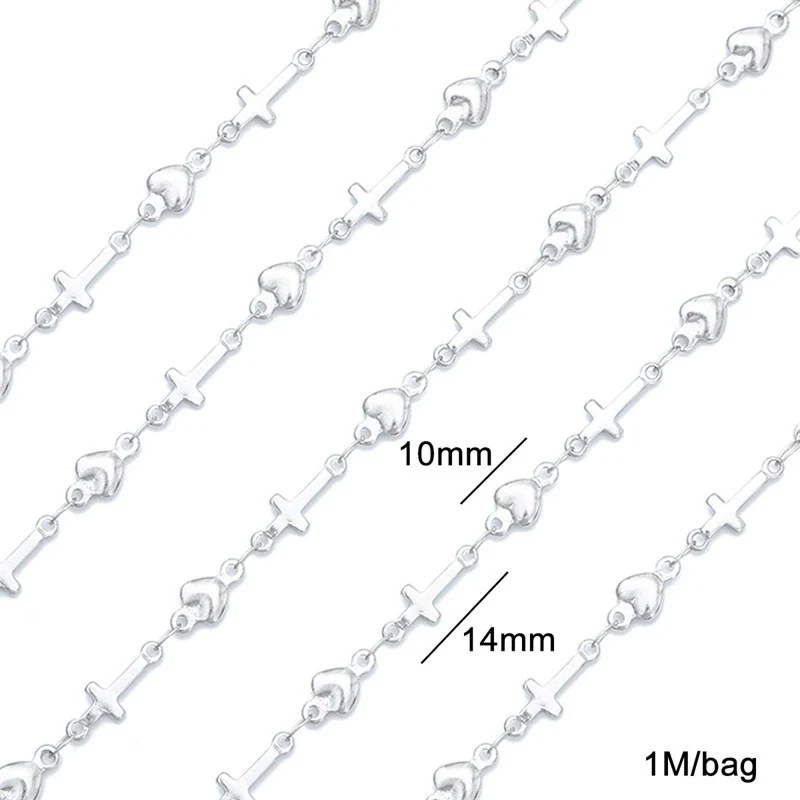 Stainless Steel Handmade Jewelry Accessories With Cross And Beaded Design For Necklace And Bracelet - Image 6