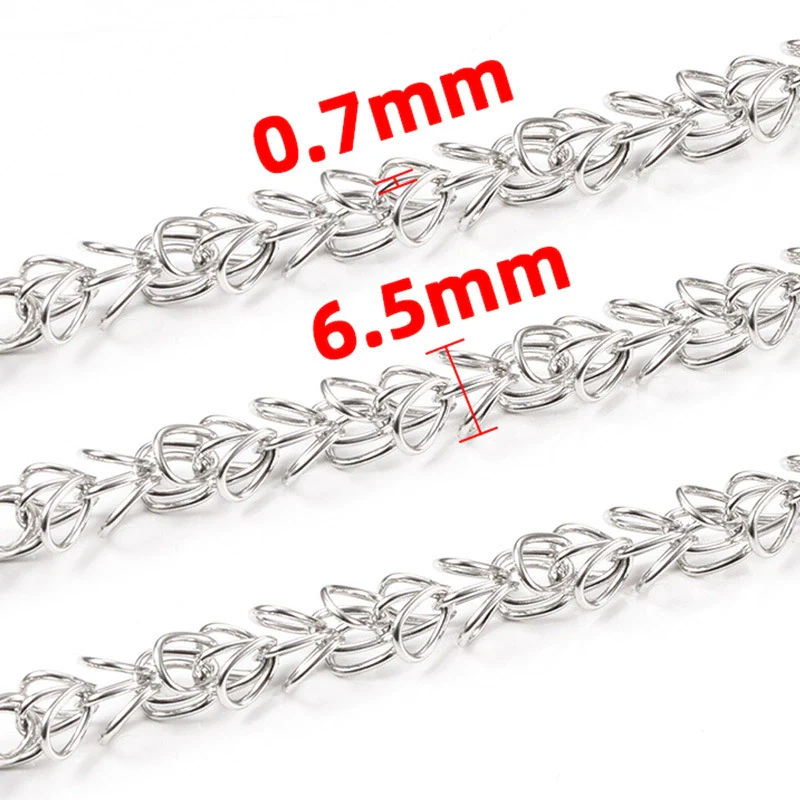 Stainless Steel Handmade Punk Three Dimensional Petal Jewelry Chain For Men And Women - Image 6