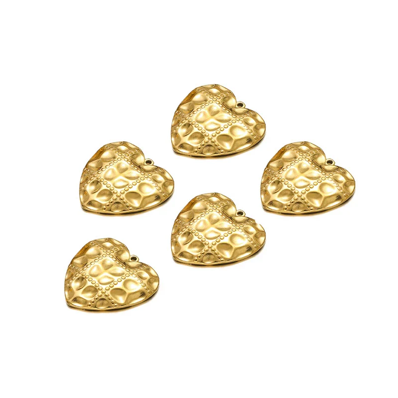 Stainless Steel Heart Leaf Flower Pendant Jewelry For Women With Electroplating Treatment - Image 12