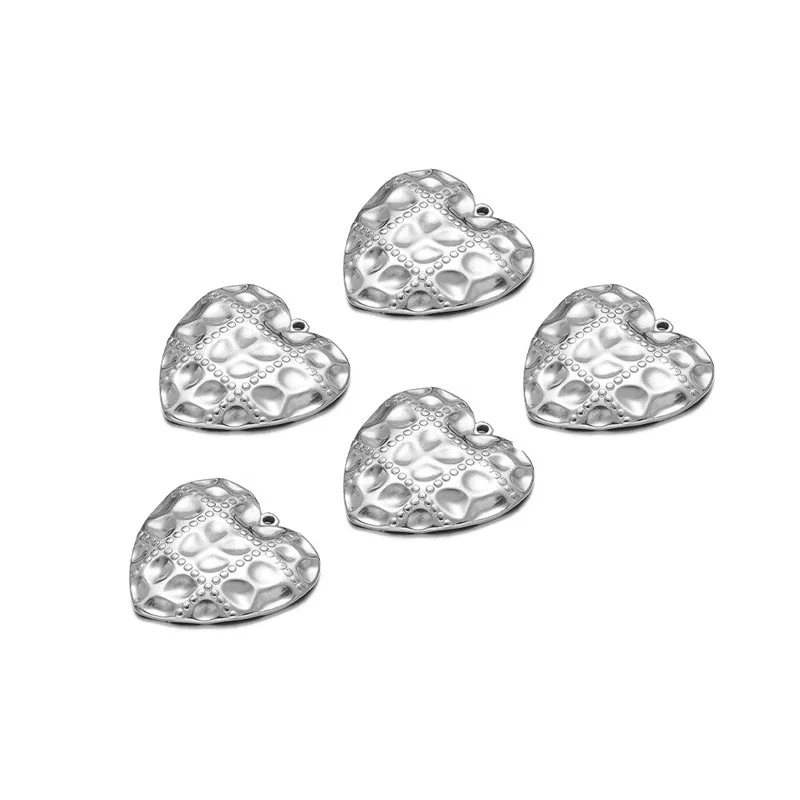 Stainless Steel Heart Leaf Flower Pendant Jewelry For Women With Electroplating Treatment - Image 13