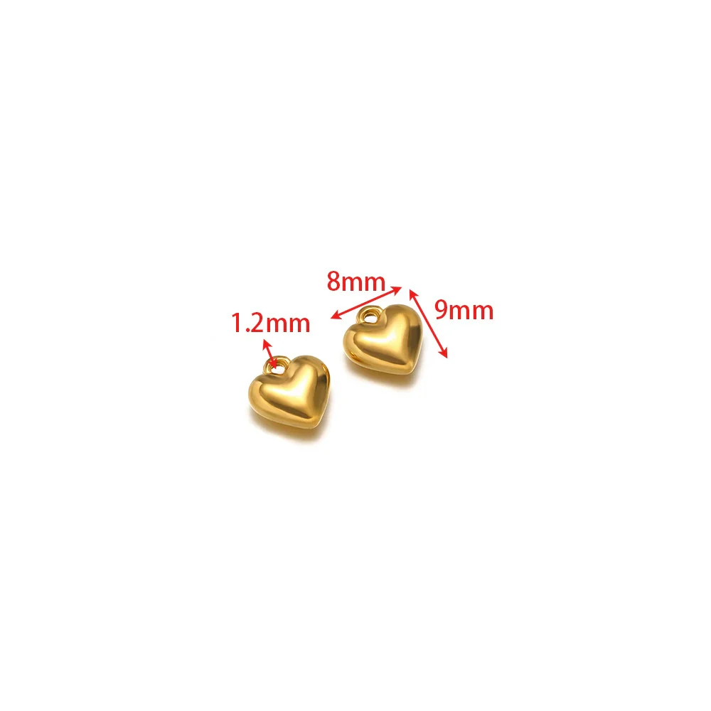 Stainless Steel Heart Love Pendant Electroplated Jewelry Accessories For Necklace And Bracelet - Image 22