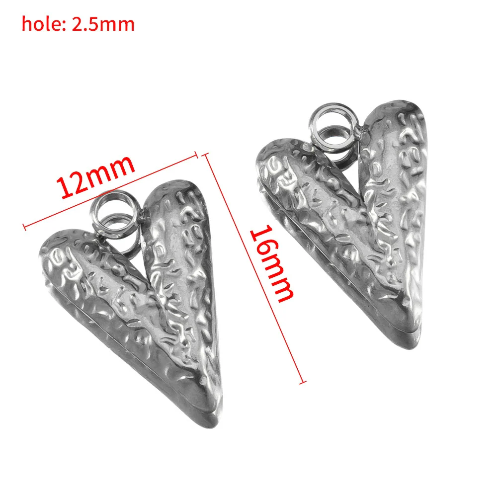 Stainless Steel Heart Pendant Jewelry Accessories With Electroplating And Retro Niche Simple Design - Image 8