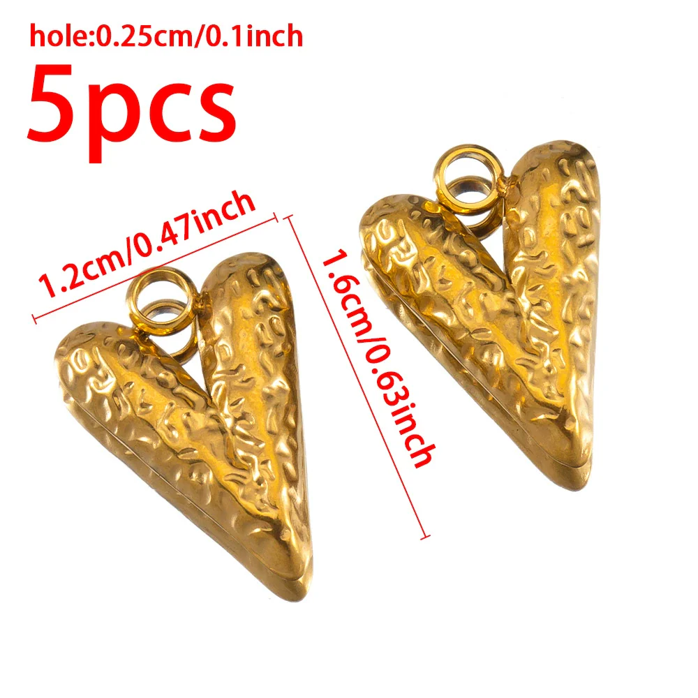 Stainless Steel Heart Pendant Jewelry Accessories With Electroplating And Retro Niche Simple Design - Image 9