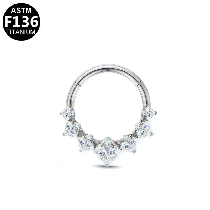 Stainless Steel Heart Shape Diamond Inlaid Nose Ring And Ear Ring For Body Piercing Minimalist Style Unisex Jewelry - Image 10