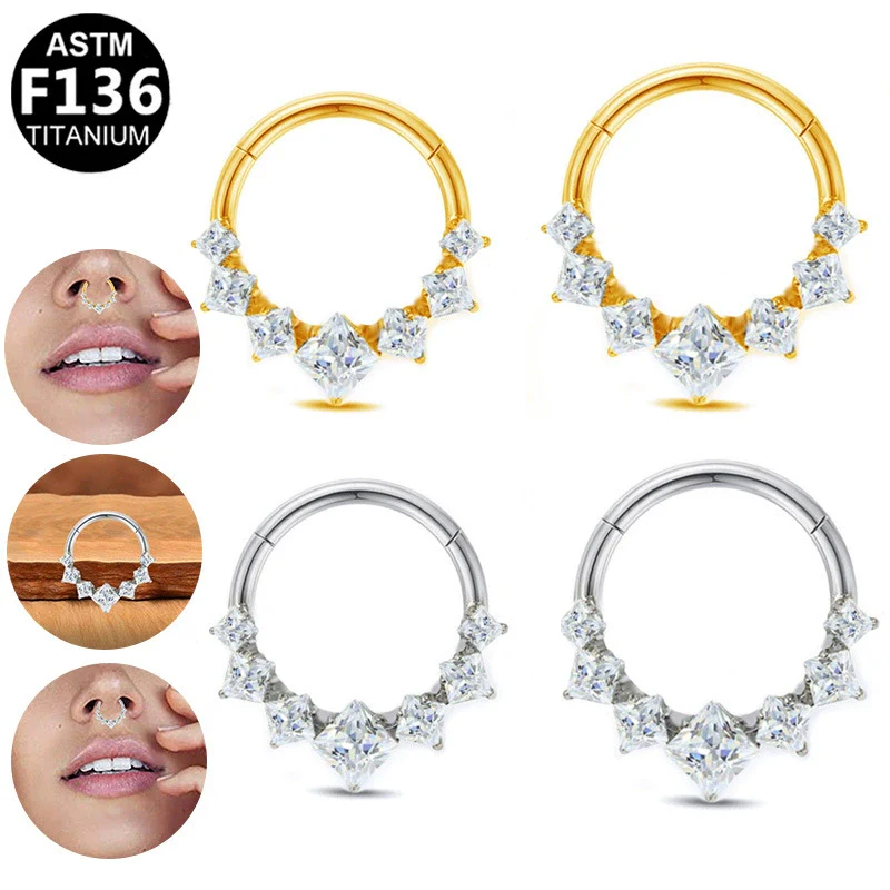 Stainless Steel Heart Shape Diamond Inlaid Nose Ring And Ear Ring For Body Piercing Minimalist Style Unisex Jewelry - Image 3