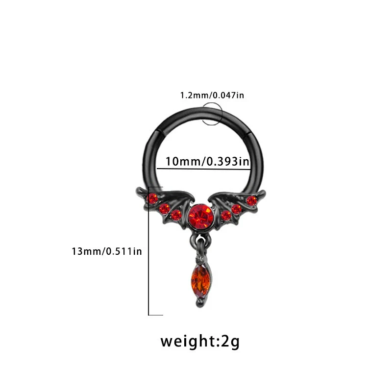Stainless Steel Heart Shape Minimalist Nose Ring With Diamond Design - Image 5