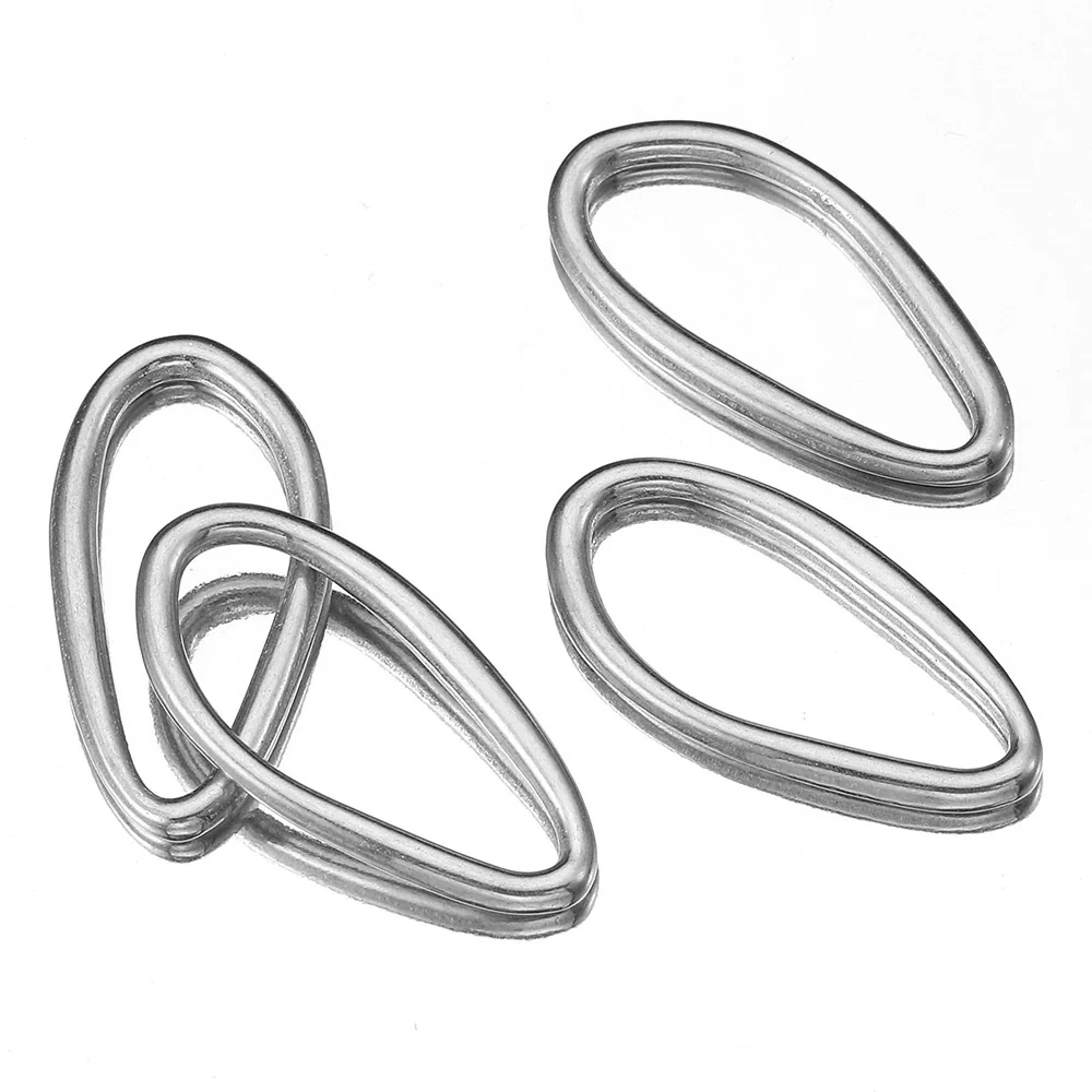 Stainless Steel Heart Shaped Geometric Pendant Necklace With Electroplating Treatment Jewelry Accessories - Image 6