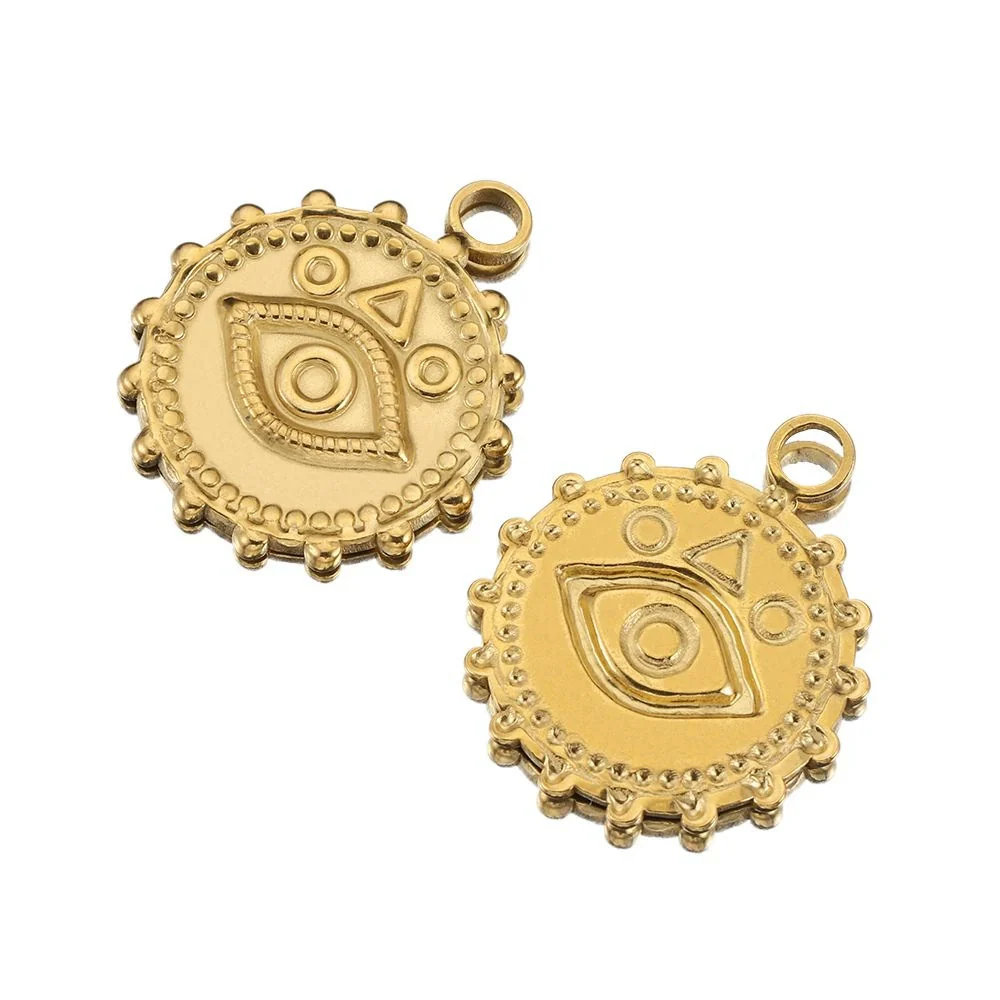 Stainless Steel Heart Shaped Vintage Jewelry Accessories Pendant With Electroplating - Image 20