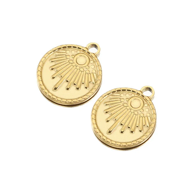 Stainless Steel Heart Shaped Vintage Jewelry Accessories Pendant With Electroplating - Image 22