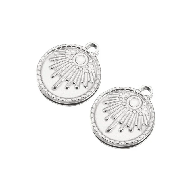 Stainless Steel Heart Shaped Vintage Jewelry Accessories Pendant With Electroplating - Image 23