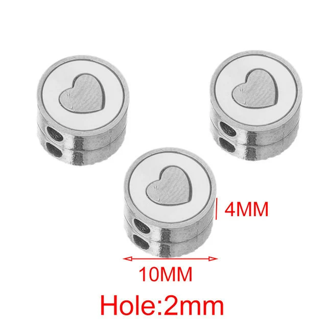 Stainless Steel Heartshaped Fish Pattern Electroplated Jewelry Diy Handmade Bracelet Necklace Accessories - Image 12
