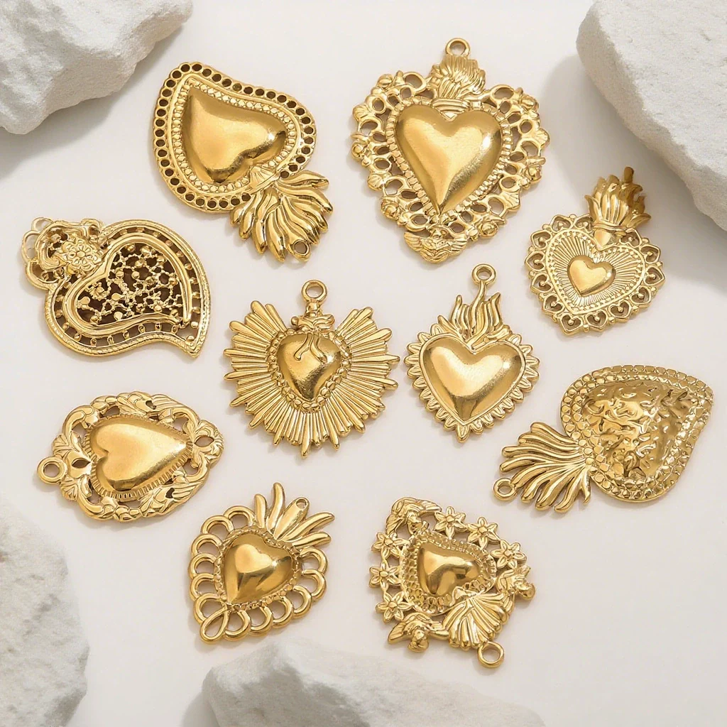 Stainless Steel High Fashion Love Pendant Jewelry Accessories With Electroplating