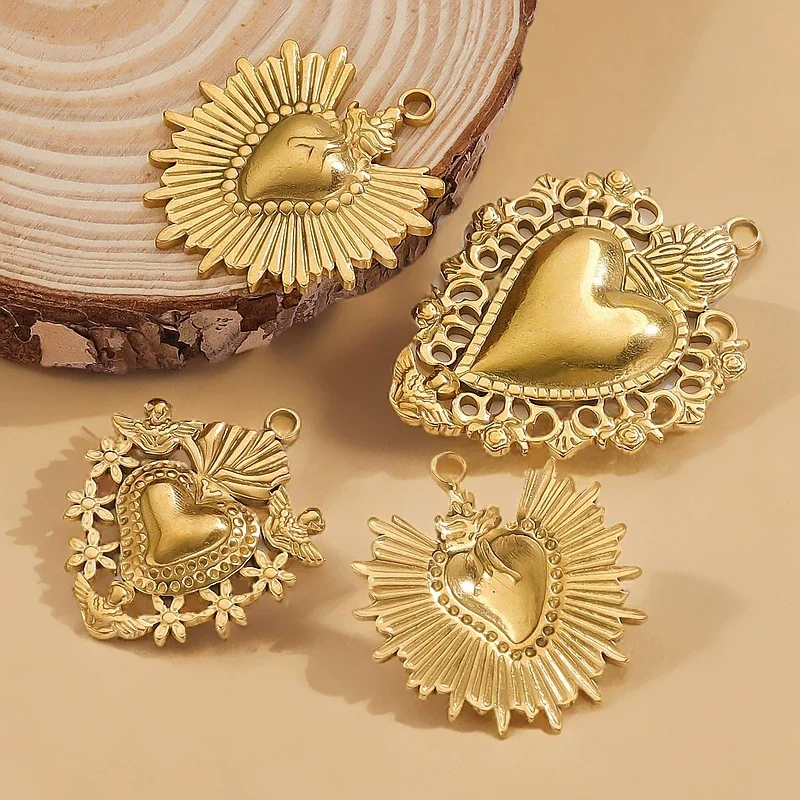 Stainless Steel High Fashion Love Pendant Jewelry Accessories With Electroplating - Image 2
